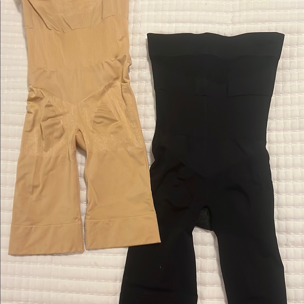 Running smaller 💫 Bundle of 2 Women's Black and Beige Shapewear Pants